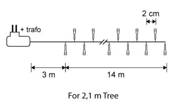 Гирлянда мультиколор свет 700 ламп, 8 функций, для елки 215см, изображение 3